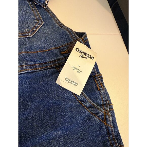 NWT Oshkosh B'Gosh Denim Overalls 4T - Picture 6 of 6